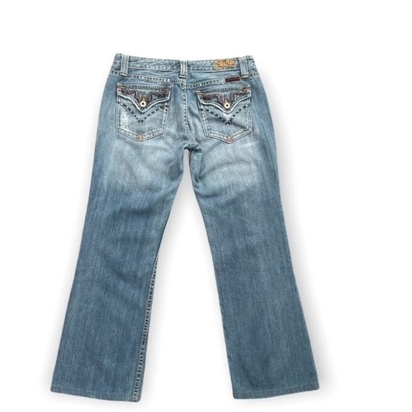 Miss Me jean women’s Light Highland 02 JP4275 bootcut blue flap pocket Sz 29 - Picture 1 of 12